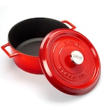 thumbnail of Cacerola de hierro fundido Combisteel con tapa Ø24 en color rojo