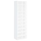 thumbnail of Mueble zapatero de madera blanco 54x34x183 cm