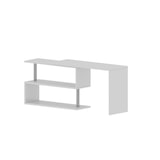 thumbnail of Dmora Schreibtisch Dascagn, Eck-PC-Schreibtisch, Mehrzweck-Bürotisch, 100 % Made in Italy, 120 x 50 x 75 cm, glänzendes Weiß