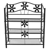 thumbnail of Regal Metall Bücherregal Schuhregal Standregal Genf ~ 3 Böden, Höhe 70cm