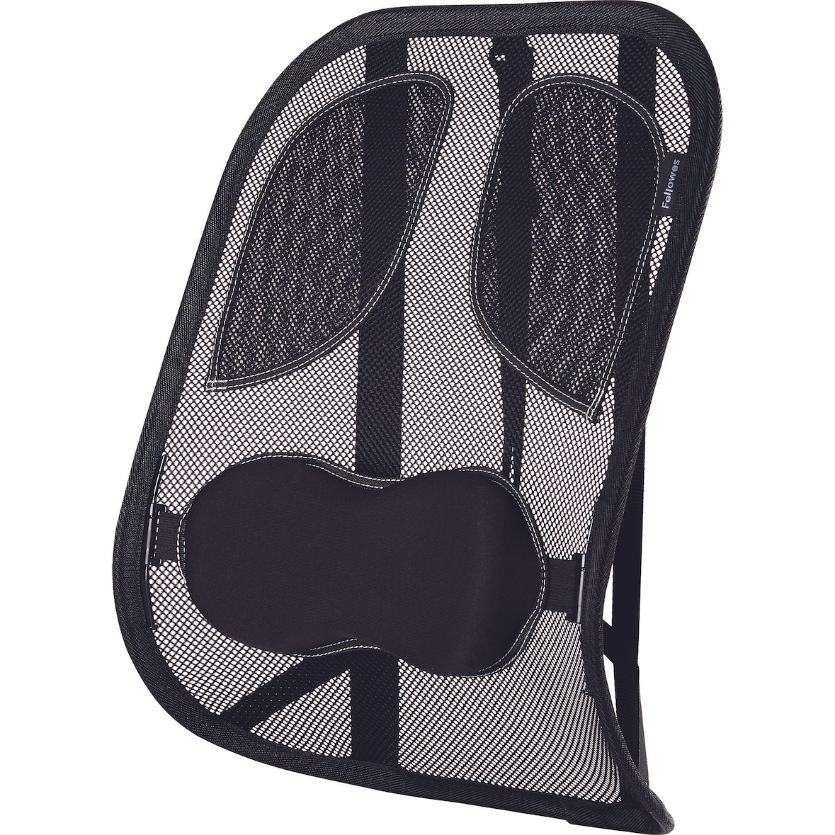 Fellowes Respaldo lumbar ergonómico de rejilla Mesh Professional con cojín de espuma ajustable, color negro