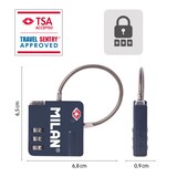 thumbnail of MILAN 430 - Candado Metálico TSA con Cierre de Combinación de 3 Dígitos. Color Azul