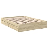 thumbnail of vidaXL Bettgestell mit Schubladen Sonoma-Eiche 135x190cm Holzwerkstoff