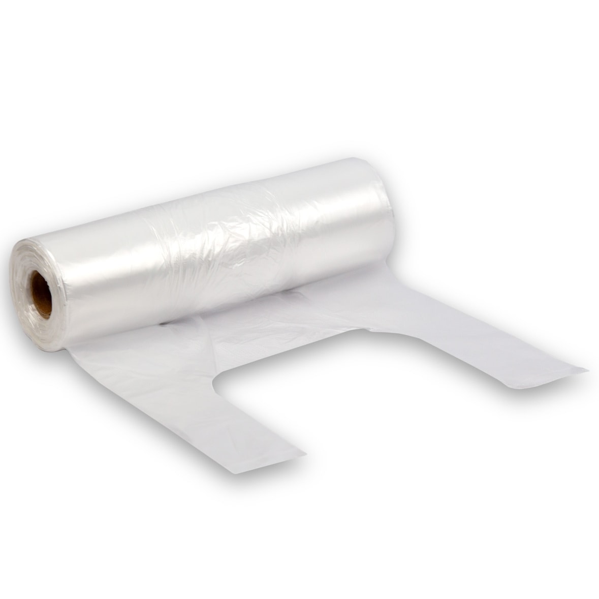 DayBays 10000 Stk. Knotenbeutel auf Rolle 3 Kg 22+12x42 cm  HDPE  Transparent