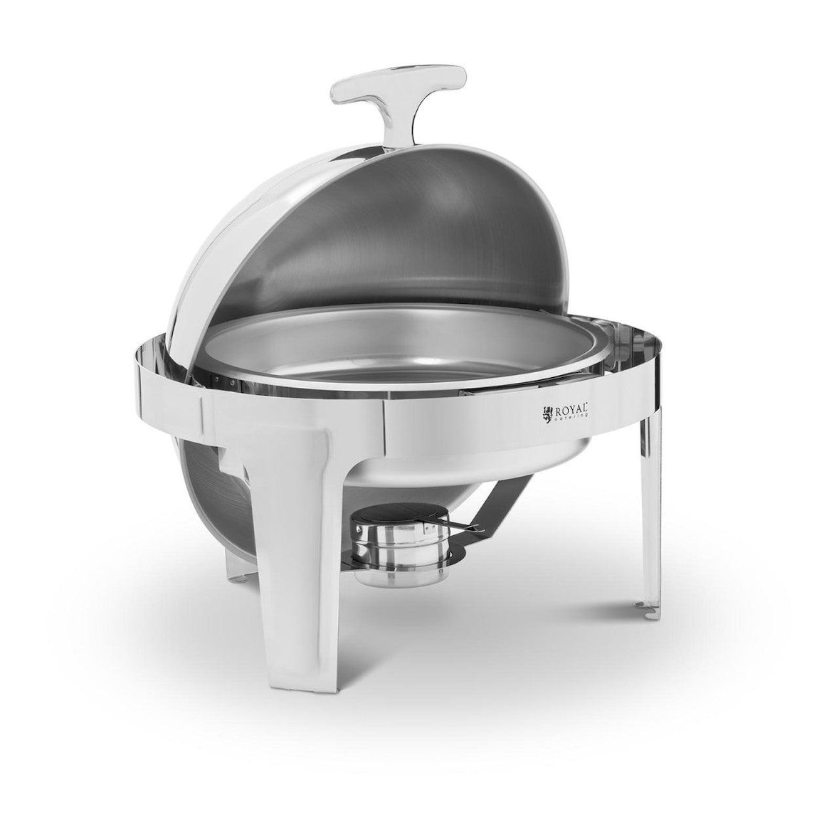 Helloshop26 - Warmhaltebehälter halbkugelförmiges Bain-Marie 6 Liter mit integriertem Pastenbrenner 14_0000869