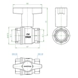 thumbnail of Oventrop Spezialwerkzeug Demo-Bloc Gewindeanschluss M 30 x 1,5, inkl. Kupplungssatz für Thermostatventile AQ/AQH