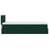thumbnail of vidaXL Ottoman-Bett mit Matratze Dunkelgrün 80x200 cm Samt