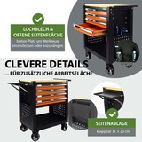 thumbnail of Werkstattwagen Profi Compact bestückt 85 x 68 x 46 cm 4 Schubladen mit148tlg. CV-Werkzeug Ablage