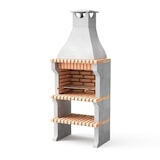 thumbnail of MF - Grillkamin Modell Alcoa XL (Grau, Orange - 86,5 x 58 x 225 cm) REF: 3413/4 - Für den Außenbereich