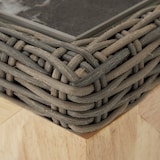 thumbnail of tectake Table en rotin Foggia 196x87x76cm - marron naturel - 404805