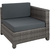 thumbnail of tectake Set da giardino in rattan con telaio in alluminio e imbottitura di 10 cm - grigio - 403835