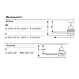thumbnail of Ventilador DC LANTAU L LED mate níquel