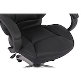 thumbnail of SIGMA Silla de oficina EC11, polipiel, altura del asiento regulable, reposacabezas, negro