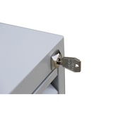 thumbnail of Lüllmann® Karteischrank, 6 Schubladen, zweibahnig, 1320 x 530 x 620 mm, lichtgrau