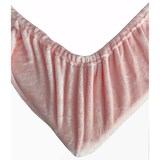 thumbnail of 2 Stück Winter Teddyplüsch Spannbettlaken 90-100x200cm Rosa flausch kuschelig