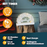 thumbnail of Monzana Schwibbogen Schneeflocken Holz Weiß LED Beleuchtet Weihnachten Deko Weihnachtsbogen Lichterbogen