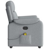 thumbnail of vidaXL Massagesessel Hellgrau Stoff