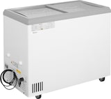 thumbnail of GastroHero Eiscreme Gefriertruhe 217 Liter Tiefkühltruhe LED Beleuchtung Schiebeglasdeckel Rollen Eis Gefrierschrank Gewerbe Verkaufstruhe