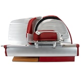 thumbnail of Berkel Home Line 250 Plus rot MATT mit handgefertigtem Einlegebrett aus Fassholz