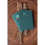 thumbnail of Clairefontaine 4x Ginkgo, Notizbuch aus Leder, A5 14,8x21 cm, 72 Blatt liniert 90g, sortiert - 115949C