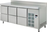 thumbnail of Kühler tisch 6 schubladen - 2020x600x850 mm - 220 W 230/1V - 70189509 Eurast