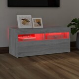 thumbnail of vidaXL TV-Schrank mit LED-Leuchten Grau Sonoma 90x35x40 cm