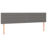 thumbnail of vidaXL Boxspringbett mit Matratze & LED Dunkelgrau 120x190 cm Stoff
