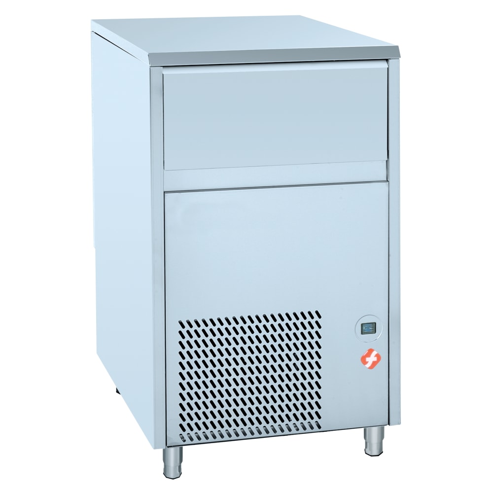 Ijsblokjesmaker massieve ijsklontjes 25 kg/dag capaciteit 6 kg - 365x495x600 mm - 500 W 230/1V - 78100G08 Eurast