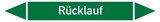 thumbnail of Rohrleitungskennzeichen Rücklauf - 270x37 mm Folie selbstklebend