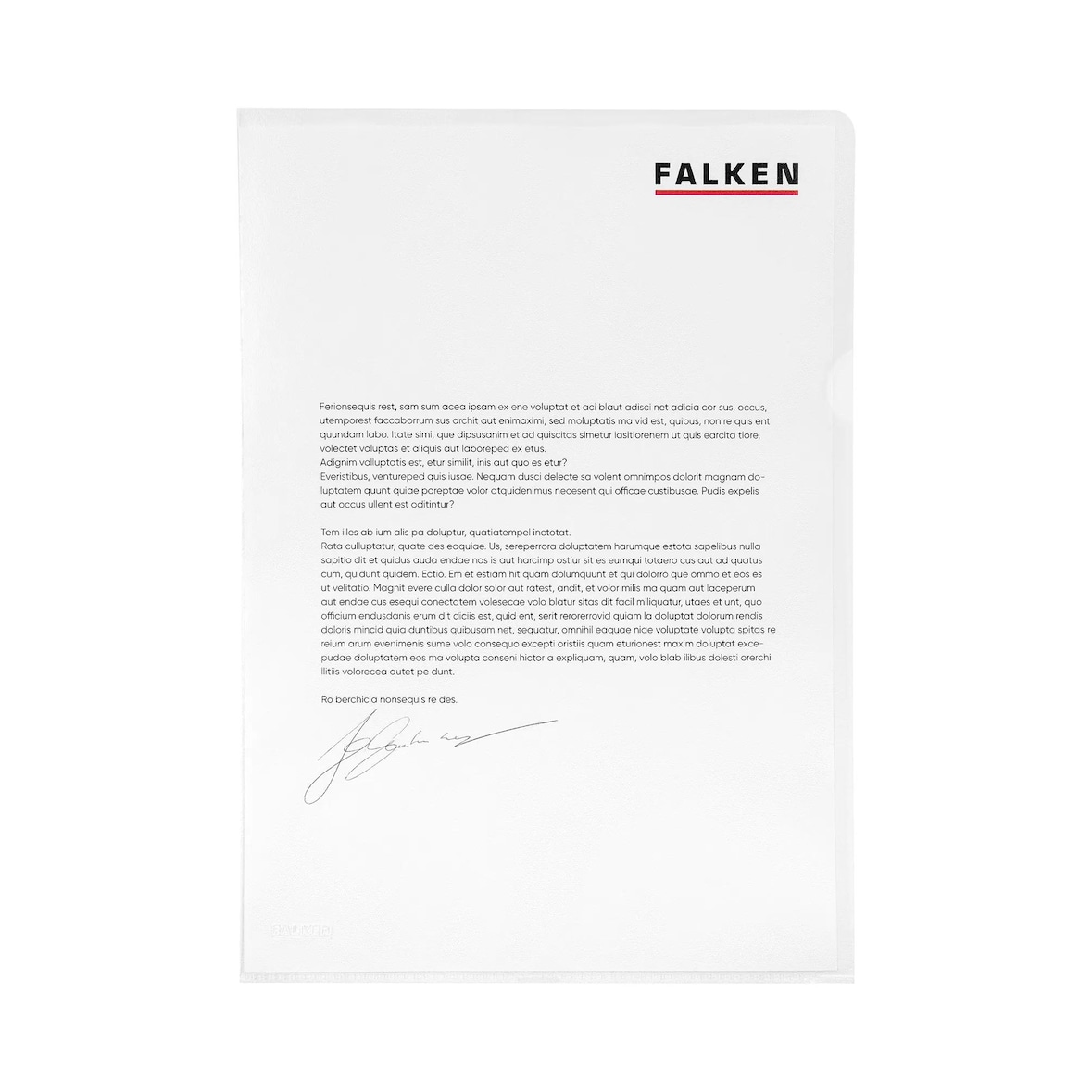 Falken 11297348 Aktenhüllen, A4, PP, Economy, genarbt, farblos, 100er Beutel - transparent - Transparent