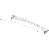 Matfer Fils pour lyre à fromage n°75 21 cm x 10 Matfer - 122017