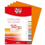 thumbnail of Pacote de 50 Cartolinas 180g. A4 laranxa