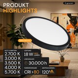 thumbnail of ENOVALITE LED Panel ELED300315 18 W 2700 K, 3000 K, 3500 K, 4000 K, 5700 K einstellbar in warm-, neutral- und kaltweiß (CCT)