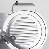 thumbnail of H.Koenig Elektrische Allessnijder MSX220, Voor vleeswaren, professioneel, Snijdikte 0–12 mm, Italiaans mes 20 cm, Ingebouwde slijper, 282 tpm, Zilver