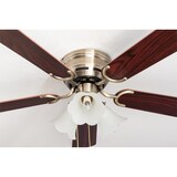 thumbnail of Deckenventilator Kisa Deluxe MA Rosenholz / Walnuss mit Licht 105