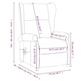thumbnail of vidaXL Massagesessel Taupe Stoff