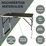 thumbnail of Multifunktionstisch 3er-Set 100 x 60 cm Tapeziertisch 90kg Gesamtbelastung höhenverstellbar Camping