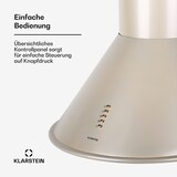thumbnail of Klarstein Lumio Primo Retro-Dunstabzugshaube 60cm 490 m³/h LED-Leuchten Nickel-Metallic