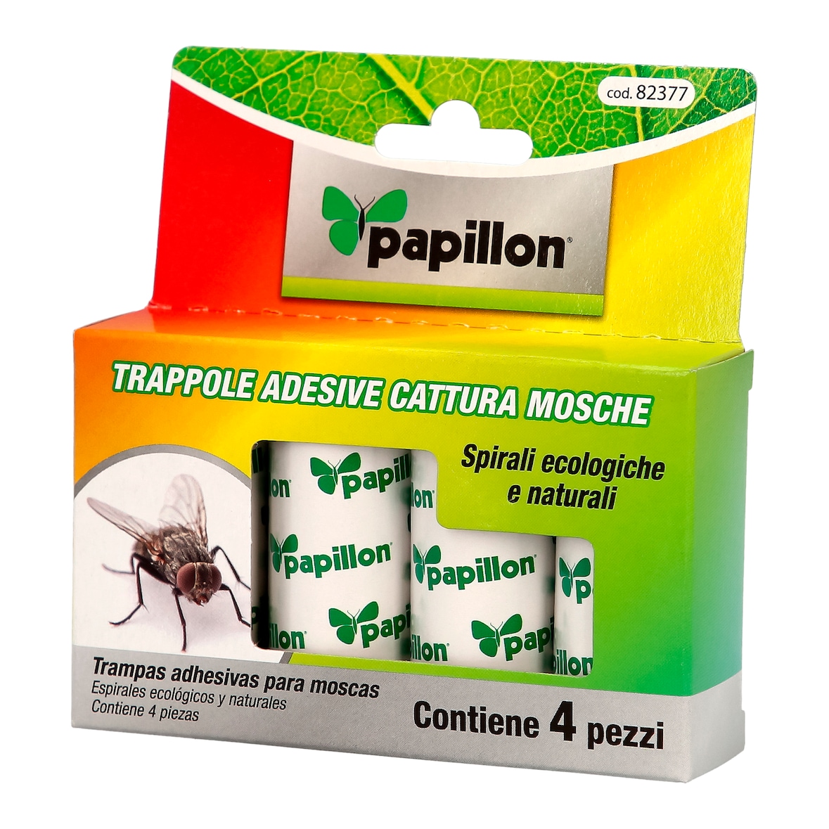 Trampa Para Moscas (4 Unidades) Atrapamoscas, tiras atrapamoscas, tiras atracadoras de moscas, tiras pegamento moscas / insectos