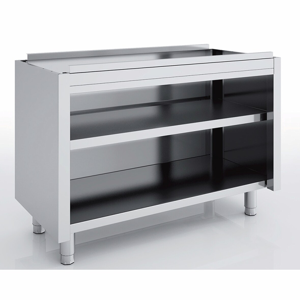 ERATOS Meuble Neutre Ouvert En Facade Sans Porte Aisi-304 18/10 Prof.700 - Sans Dessus - 600X700X850 MNA70-60