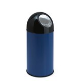 thumbnail of V-part Afvalbak met pushdeksel en binnenemmer 40 ltr - blauw, zwart