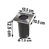 thumbnail of Helloshop26 - Set de 3 spot extérieur encastrable carré luminaire décoration 2402037