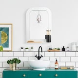 thumbnail of Relaxdays Badezimmerspiegel mit Ablage, Bad, Flur, rechteckig, HxBxT: 54 x 38 x 8,5 cm, MDF, Spiegel zum Aufhängen, weiß