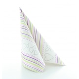 thumbnail of Sovie HOME Serviette Kommunion/Konfirmation in Rosa-Grün aus Linclass® Airlaid 40 x 40 cm, 12 Stück