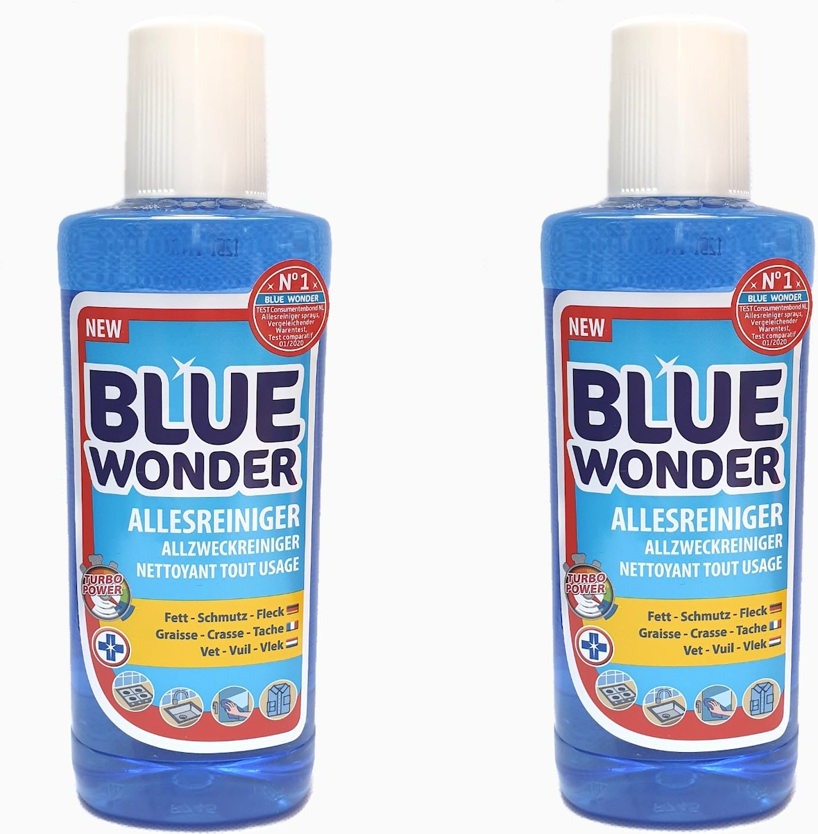 2 x 750 ml Liter Blue Wonder-Power - der Alleskönner und Allesreiniger Blue Wonder