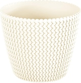 thumbnail of Prosperplast - Runde Kunststoffpflanztöpfe 5L Splofy in Creme, Ø21,8 x 18,4 cm