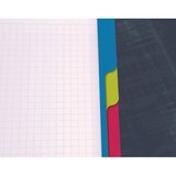 thumbnail of Lot de 5 Cahier Metric Bind'O Block A4+ 225x297, 160p./80 feuilles perforées 90 g/m² reliure intégrale, quadrillé 5x5 cadré 4 couleurs