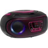 thumbnail of Denver TCL-212BT PINK Lecteur de CD Portable Boombox. Radio FM. Bluetooth. 4W. Entrée AUX. Lecture MP3 Via USB Bleu
