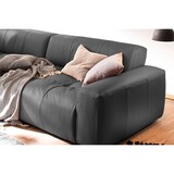 thumbnail of KAWOLA Big Sofa PALACE 3-Sitzer mit Sitztiefenverstellung Leder schwarz