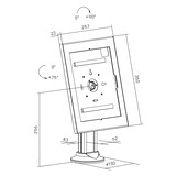 thumbnail of KIMEX - Soporte de mesa universal para tablets Apple y Samsung 12.9''-13'', Blanco